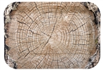 Cut Timber Rectangular Platters