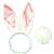 Bunny Ears With Tail Set - Satin