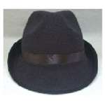 Dlx. Black Felt Fedora M/L