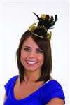 Mini Top Hat Headband Gold And Black