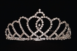 Rhinestone Tiara - Silver