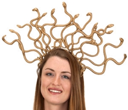 Medusa Head of Snakes Gold Headband