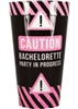 Caution Bachelorette Plastic Cup