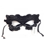 Black Masquerade Lace Mask