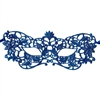 Blue Floral Lace Mask