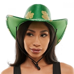 St. Patrick's Day Sequin Cowboy Hat