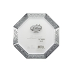 Silver Lacetagon 7.25" Plates