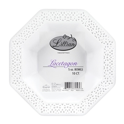 Pearl Lacetagon 5 oz Bowls