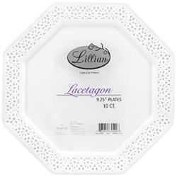 Pearl Lacetagon 9.25" Plates