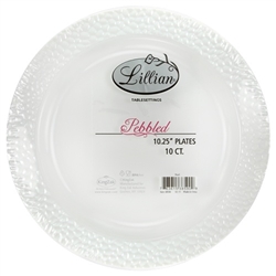 Pearl Pebbled Plates 10.25"