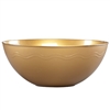 Gold Plastic Bowls 100 oz