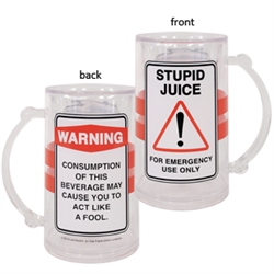 Stupid Juice Caution Party Tankard