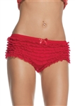 Red Ruffle Boyshorts