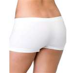 WHITE SEAMLESS BOYSHORTS