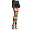 MULTICOLOR STRIPED THIGH HIGHS ONE SIZE