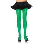 GREEN ADULT NYLON TIGHTS ONE SIZE