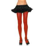 RED ADULT NYLON TIGHTS ONE SIZE