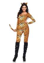 Wild Tigress Catsuit S/M Adult Costume