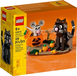 Halloween Cat & Mouse LEGO Set