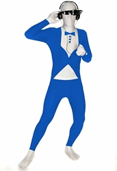 Blue Tuxedo Morphsuit Adult Large