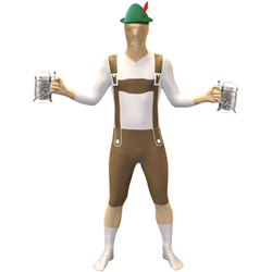 Lederhosen Morphsuit Adult Large Costume