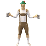 Lederhosen Morphsuit Adult Medium Costume