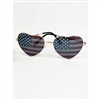 American Flag Heart Shape Sunglasses