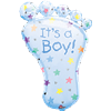 It's A Boy 32 Inch Foot Shaped Foil Balloon