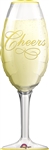 Champagne Glass 38 Inch Mylar Balloon