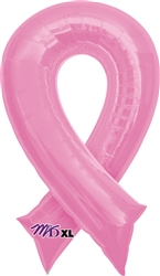 Breast Cancer Awareness Pink Ribbon Mylar Balloon