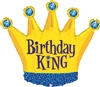 Birthday King Mylar Balloon