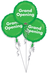 Grand Opening Bunch P.O.P. Mylar Balloons