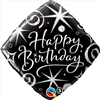 Happy Birthday Elegant Sparkle Mylar Balloon