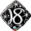 18th Birthday Elegant Sparkle Mylar Balloon