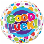 Good Luck Colorful Dots 18 Inch Mylar