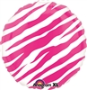 Pink Zebra Stripe Mylar Balloon