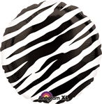 Zebra Stripe Mylar Balloon