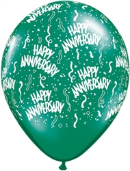 Anniversary-A-Round Jewel Tone Latex Balloons (11 in)