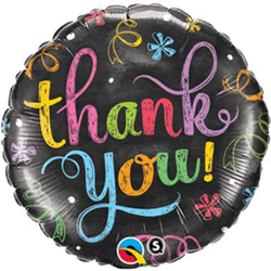 Thank You Chalkboard Mylar Balloon