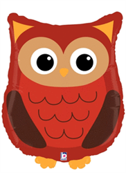 Woodland Owl Shape Mylar Balloon