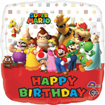 Nintendo Super Mario Brothers Happy Birthday Mylar Balloon