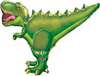 T-Rex 33" Large Shape Foil Balloon