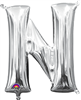 LETTER "N" SILVER AIR FILLED