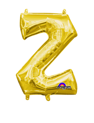 Air Filled Letter (Z) Balloon 16in - Gold