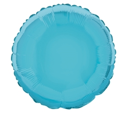 Carribean Blue Round Mylar Balloon