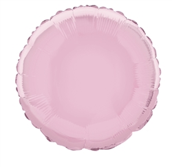 Pastel Pink Round Mylar Balloon