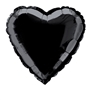 Black Heart Mylar Balloon