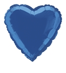 Royal Blue Heart Mylar Balloon