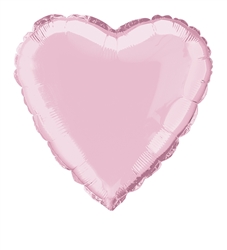 Pastel Pink Heart Mylar Balloon