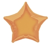 Orange Star Mylar Balloon